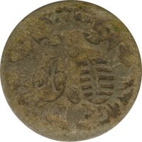 Sachsen-Weimar-Eisenach 6 Pfennig 1764 Karl August*