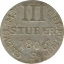 J�lich-Berg 3 St�ber 1806 S Joachim Murat Silber*