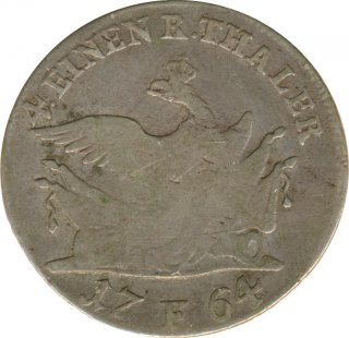 Preussen 1/4 Taler 1764 F Friedrich II Silber*