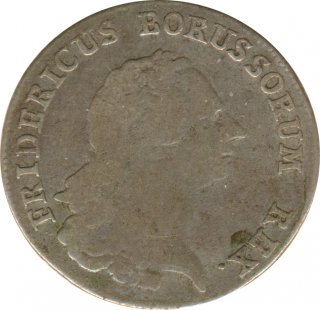 Preussen 1/4 Taler 1764 F Friedrich II Silber*
