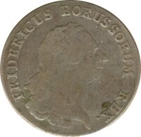 Preussen 1/4 Taler 1764 F Friedrich II Silber*