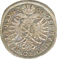 Österreich 3 Kreuzer 1700 GE Leopold I. Silber*