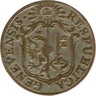 Schweiz 6 Sols 1791 PB Kanton Genf Silber*