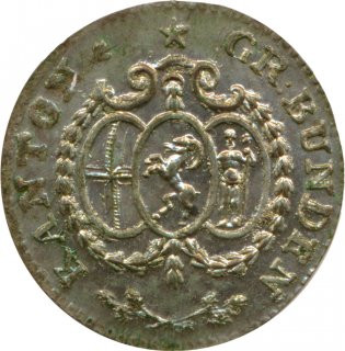 Schweiz 1/6 Batzen 1807 Kanton Graub�nden*