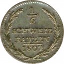Schweiz 1/6 Batzen 1807 Kanton Graub�nden*