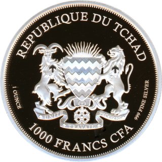 Tschad 2022 - Springbock Gracia Patricia Privy - 1 Oz Silber*