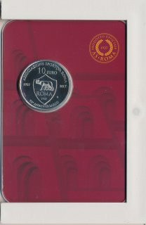 San Marino 10 Euro 2017 90 Jahre AS Rom Silber*