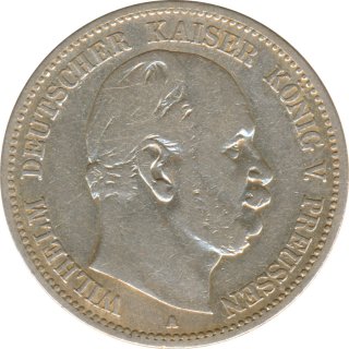 Preussen 2 Mark 1883 A Wilhelm I Silber*