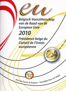 Belgien 2 Euro 2010 - EU Ratspr�sidentschaft CoinCard*