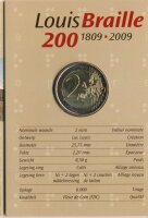 Belgien 2 Euro 2009 - Louis Braille CoinCard*