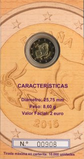Spanien 2 Euro 2015 - Altamira PP im Folder*