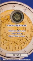 Spanien 2 Euro 2015 - Europaflagge PP im Folder*