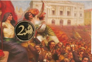 Portugal 2 Euro 2010 - 100 Jahre Portugisische Republik PP in Folder*