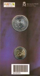 Spanien Set 12 & 2 Euro 2007 - R�mische Vertr�ge im Folder*