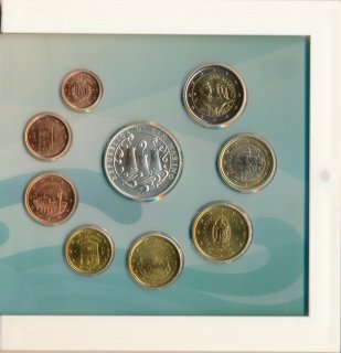 San Marino KMS 2020 stgl. in Folder mit Silber*