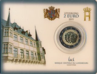 Luxemburg 2 Euro 2011 - Statthalter in Karte*