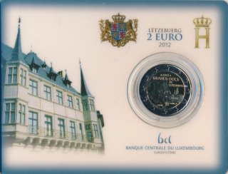 Luxemburg 2 Euro 2012 - William IV in Karte*