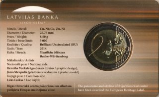 Lettland 2 Euro 2014 - Kulturhauptstadt in CoinCard*