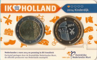 Niederlande 2 Euro 2014 - Willem Alexander in CoinCard*