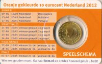 Niederlande 10 Cent 2012 Beatrix Farbe in CoinCard*