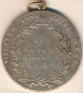 Preussen 1 Taler 1814 A Friedrich Wilhelm III Silber*