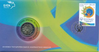 Griechenland 2 Euro 2011 - Olympics in Numisbrief*