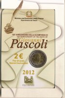 Italien 2 Euro 2012 - Giovanni Pascoli im Folder*