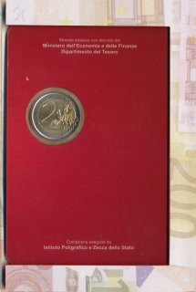 Italien 2 Euro 2012 - Einf�hrung Euro-Bargeld im Folder*