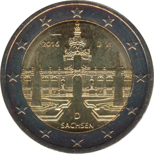 Deutschland 2 Euro 2016 - Zwinger ( D )*
