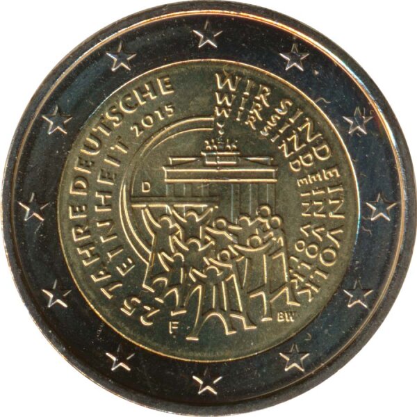 Deutschland 2 Euro 2015 - 25 J. Einheit ( F ) *