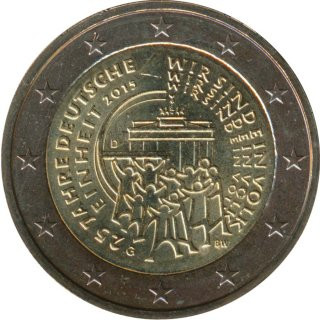Deutschland 2 Euro 2015 - 25 J. Einheit ( G ) *