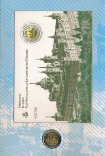 Spanien 2 Euro 2013 - El Escorial in Numisfolder der spanischen Post*