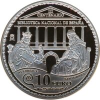 Spanien 10 Euro 2012 PP 300 Jahre Nationalbibliothek Silber*