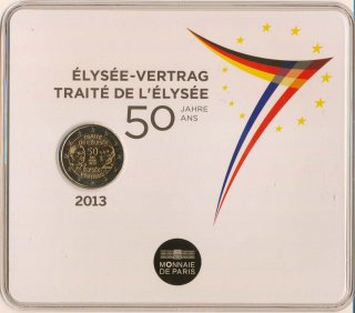 Frankreich 2 Euro 2013 - Elysee Vertrag in CoinCard*