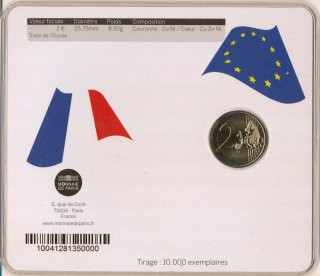 Frankreich 2 Euro 2013 - Elysee Vertrag in CoinCard*