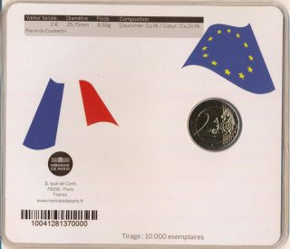 Frankreich 2 Euro 2013 - Pierre de Coubertin in CoinCard*