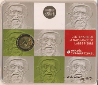 Frankreich 2 Euro 2012 - LAbbe Pierre in CoinCard*
