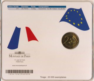 Frankreich 2 Euro 2010 - 18. Juni in CoinCard*