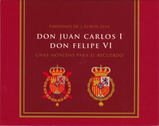 Spanien 2 Euro 2014 - Felipe VI in CoinCard*