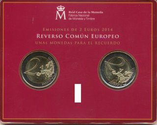 Spanien 2 Euro 2014 - Felipe VI in CoinCard*
