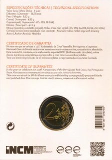 Portugal 2 Euro 2015 - Rotes Kreuz in CoinCard*