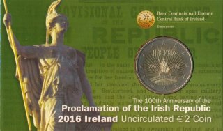 Irland 2 Euro 2016 - Hibernia in Folder*
