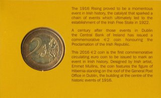 Irland 2 Euro 2016 - Hibernia in Folder*