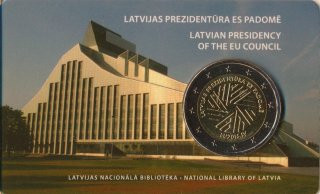 Lettland 2 Euro 2015 - EU Pr�sidentschaft in CoinCard*