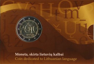Litauen 2 Euro 2015 - Litauische Sprache in CoinCard*