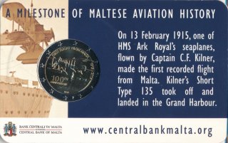 Malta 2 Euro 2015 - Erstflug in CoinCard*