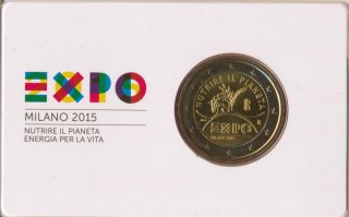 Italien 2 Euro 2015 - EXPO Mailand in CoinCard*