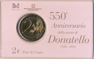 Italien 2 Euro 2016 - Donatello in CoinCard*