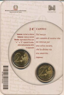 Italien 2 Euro 2015 - Dante in CoinCard*