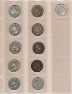 Deutsches Reich Lot 11x 3 Mark Silberm�nzen*